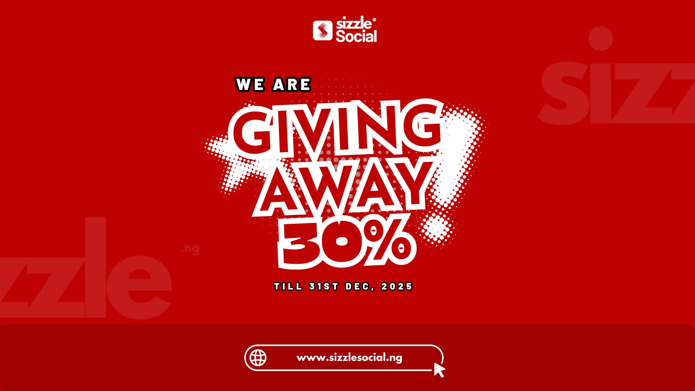 Sizzle Social 30 Percent 2025 Promo
