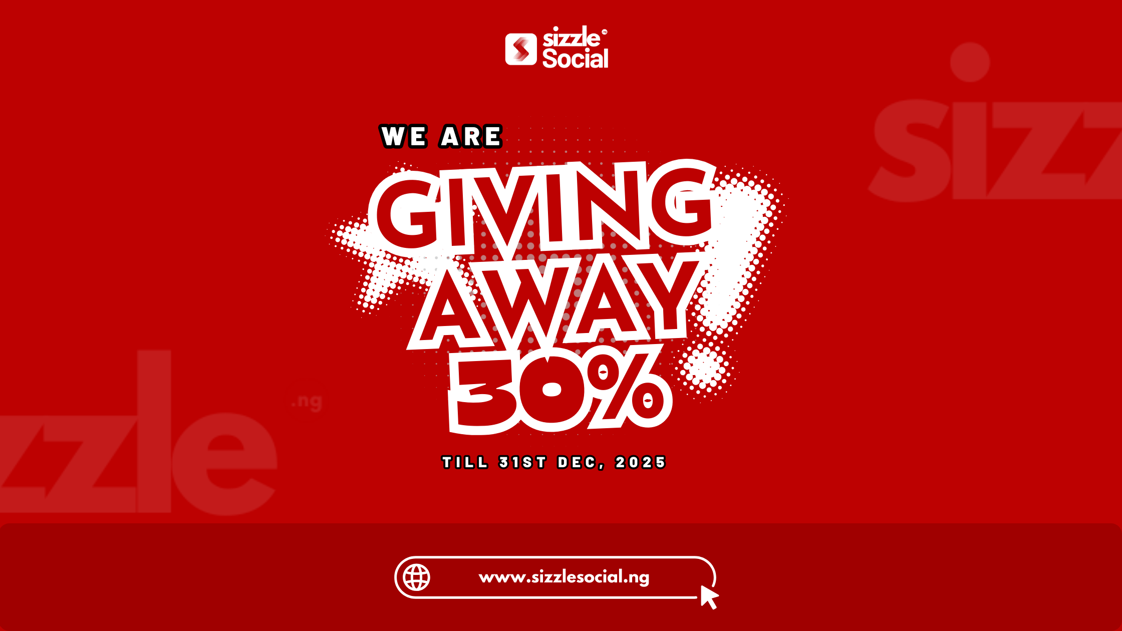 Sizzle Social 30 Percent 2025 Promo