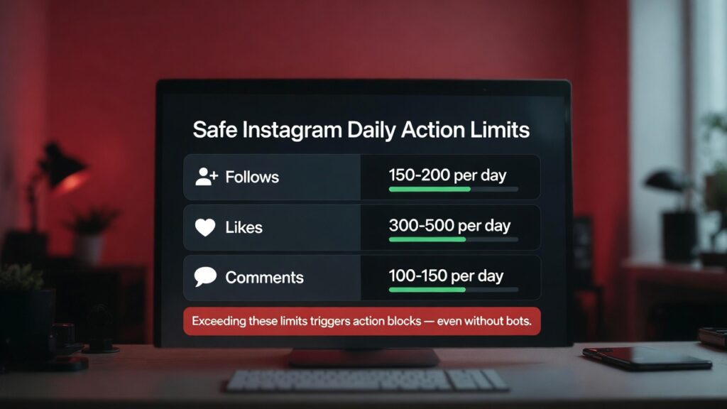 Safe Instagram daily action limits for Nigerian accounts in 2026
