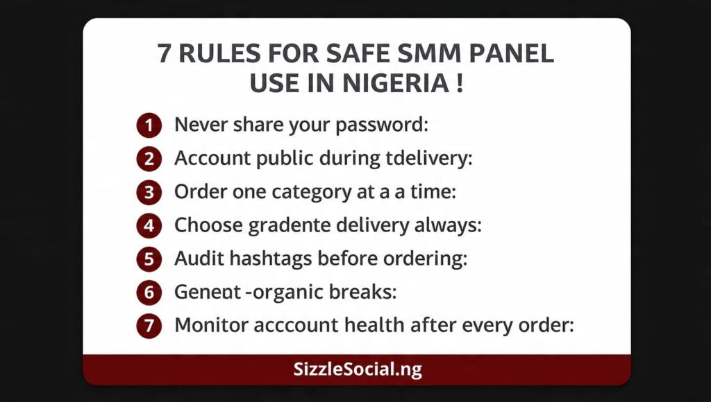 avoid Instagram bans SMM tips Nigeria 2026 safe drip feed orders