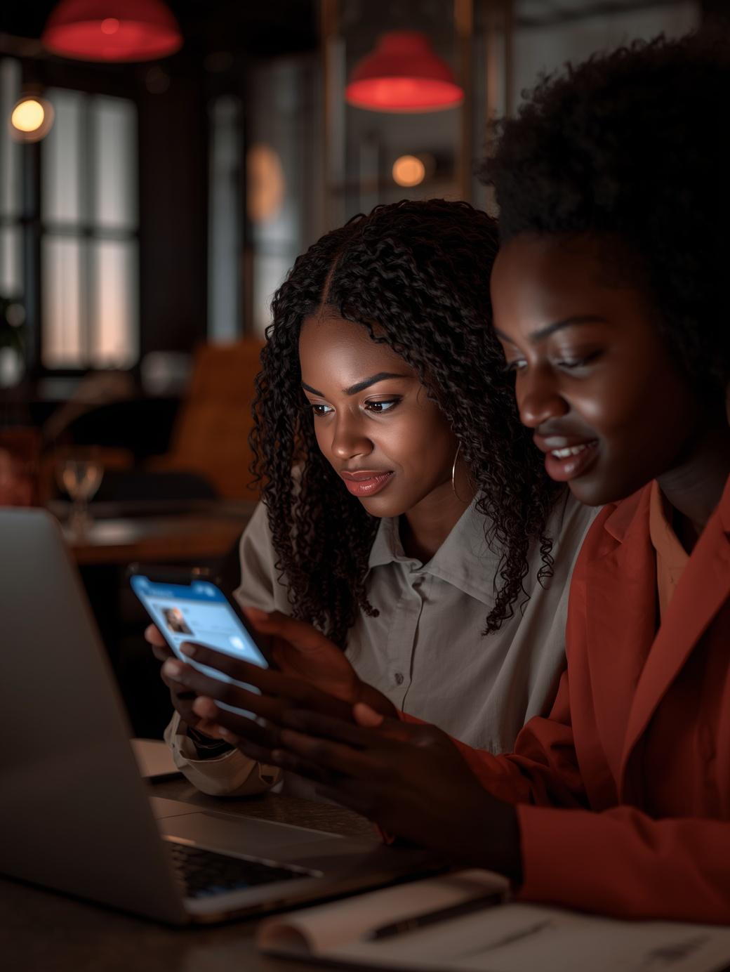 Nigerian user gradually interacting on Facebook account