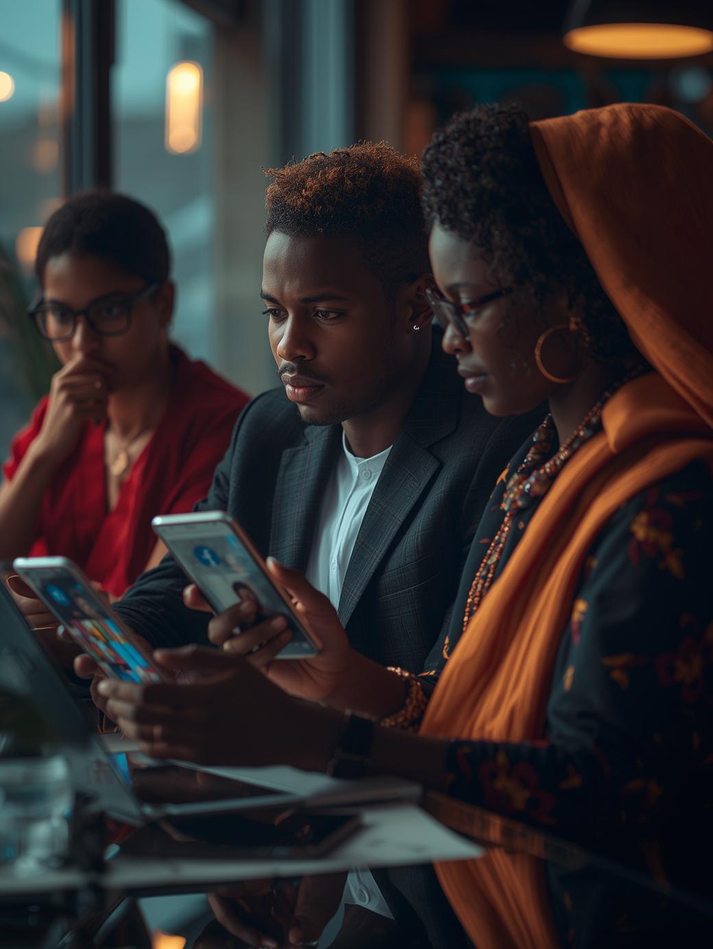 Nigerian entrepreneur opening Facebook page connected to purchased account