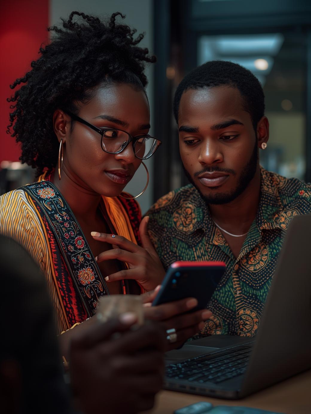 Nigerian creator planning Instagram content