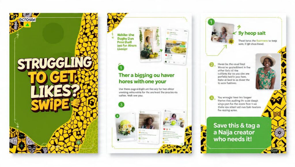 Instagram carousel content strategy Nigeria for building growth in 2026