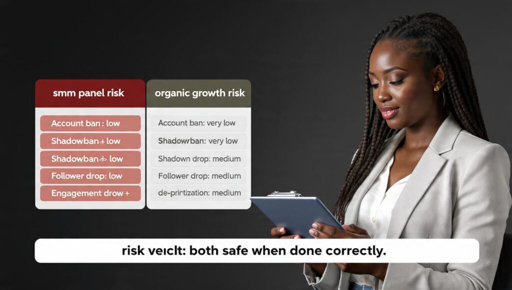 Instagram ban risk SMM panels vs organic safety Nigeria 2026 comparison
