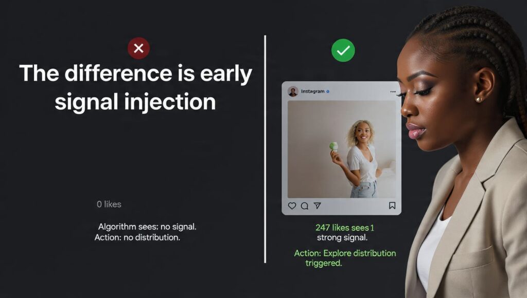 missing early social proof signals Instagram no followers hurt algorithm Nigeria 2026