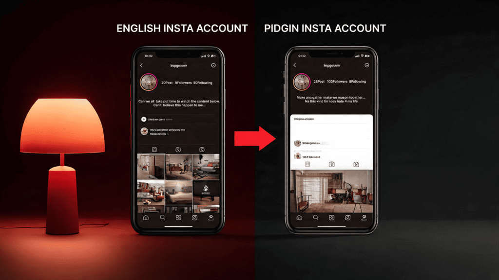 Pidgin Instagram captions Nigerian influencer engagement 2026