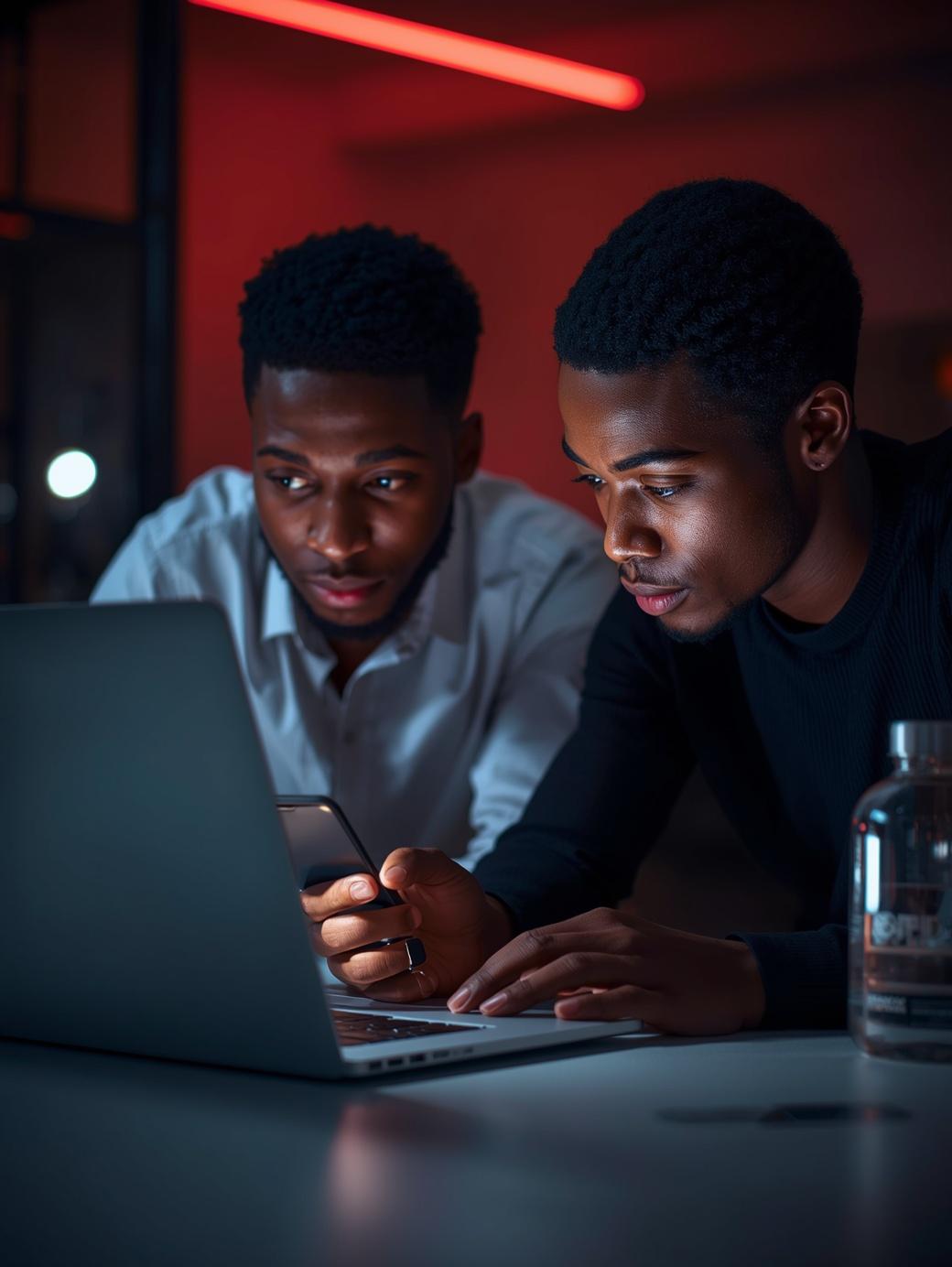 Nigerian creator analyzing social media engagement