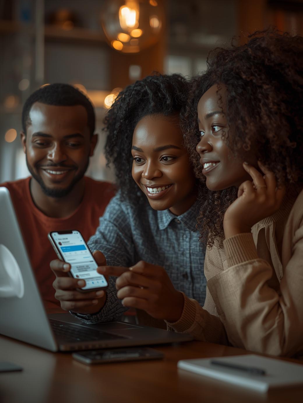 Nigerian creator logging into newly purchased Twitter account