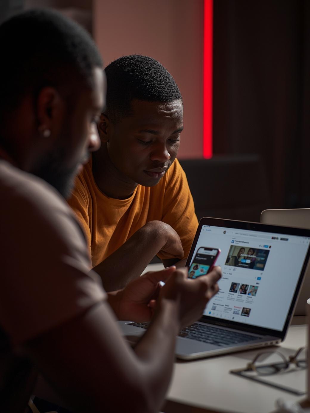 Nigerian team planning social media growth strategy