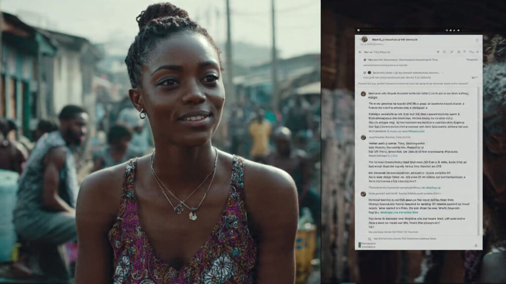 A split-screen showing an advanced comment strategies viral Nigerian Reel and a structured caption formula that triggers a high volume of replies.
