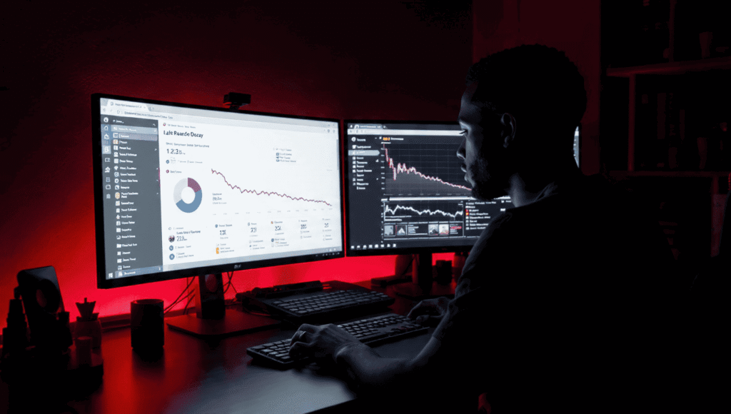 Nigerian data analyst reviewing the analysis of reach decay for Instagram Reels.