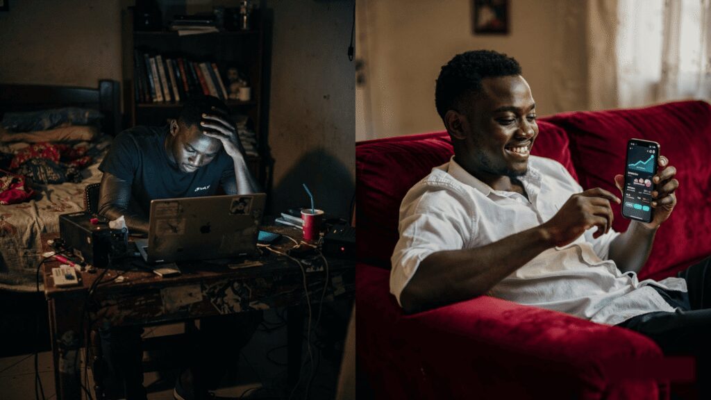 Comparison of manual growth versus a TikTok followers booster app in Nigeria