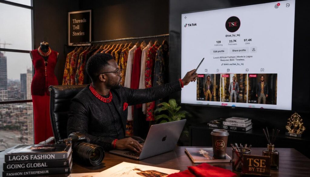 Optimized TikTok profile for Nigerian creators