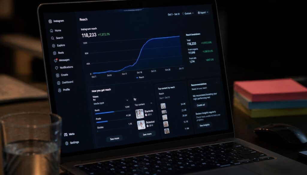 Screenshot of TikTok analytics dashboard showing sustained organic traffic