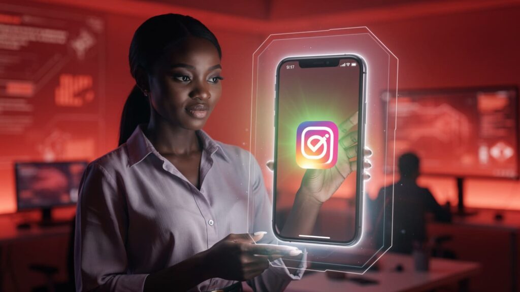 Nigerian entrepreneur following a safe Instagram marketing blueprint to buy Instagram followers Nigeria SMM safely