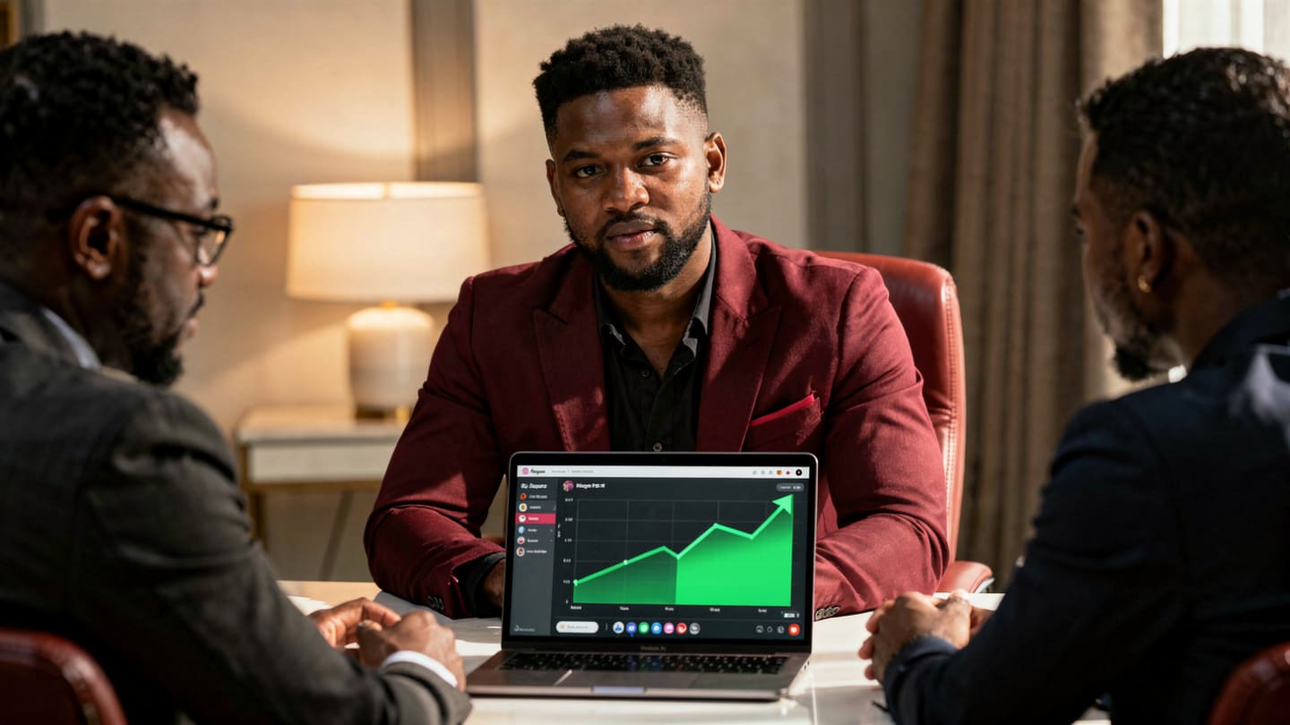 A successful business owner using professional systems to scale Instagram growth in Nigeria with high-retention engagement signals.