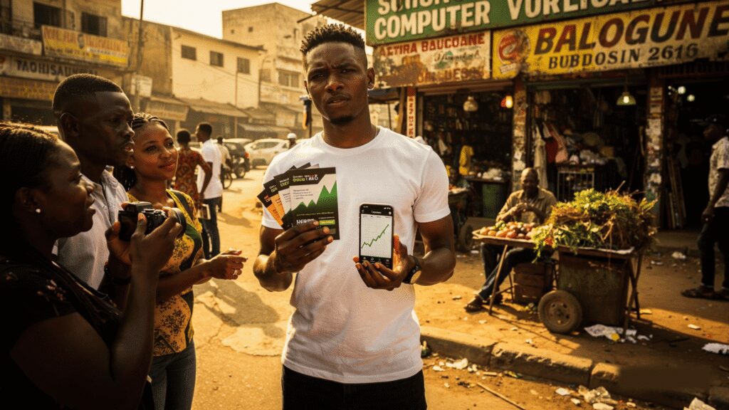 Diagram of video traffic comparison in Lagos market.