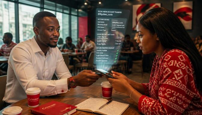 Two Nigerians negotiating account sale