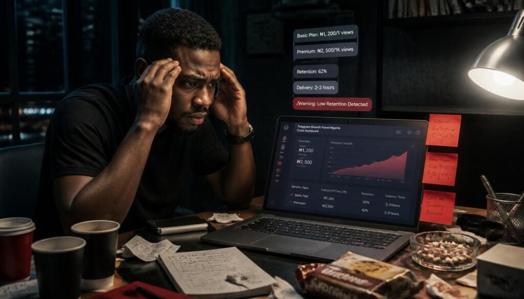 Nigerian marketer comparing cheap vs premium services