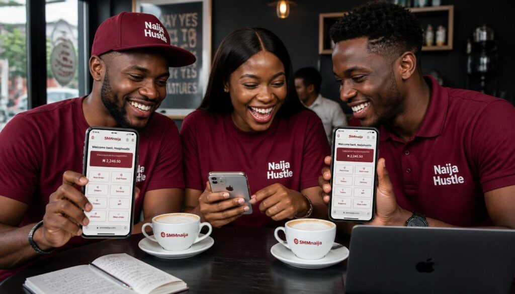 Nigerian creators comparing SMM panels