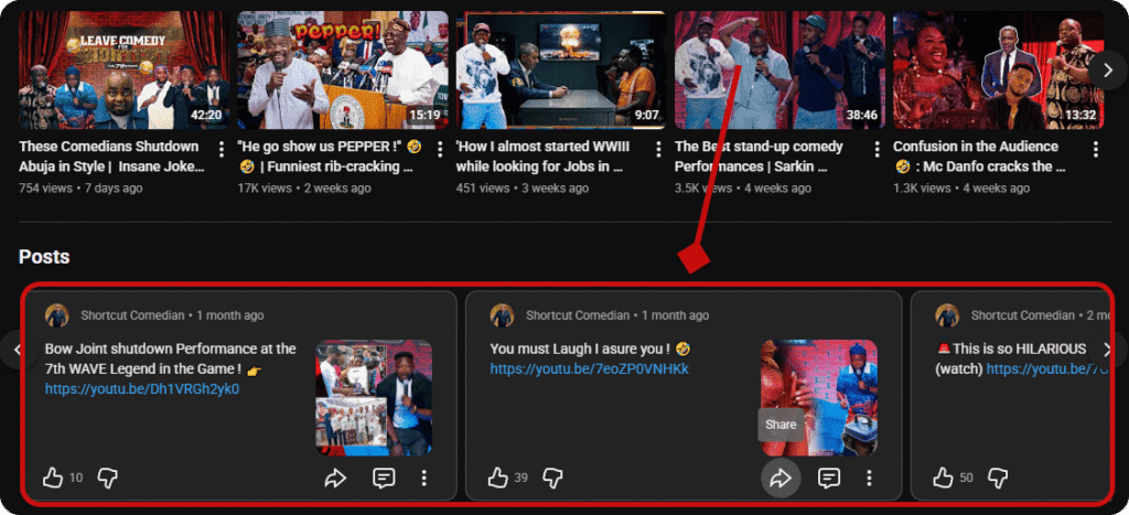 Nigerian creator posting polls