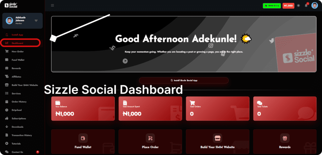 Sizzle Social branding image