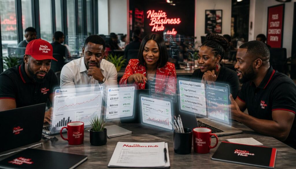Nigerian entrepreneurs evaluating Facebook pages