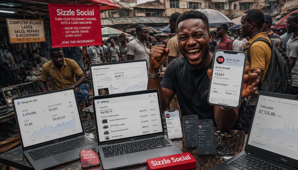 Nigerian entrepreneurs monetizing Telegram channel Nigeria