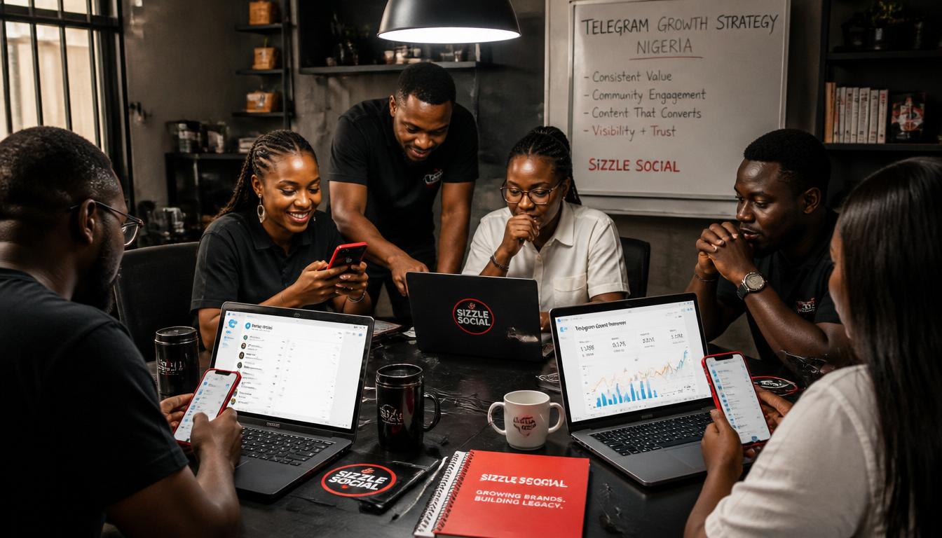 Nigerian creators discussing Telegram growth strategy in Nigeria
