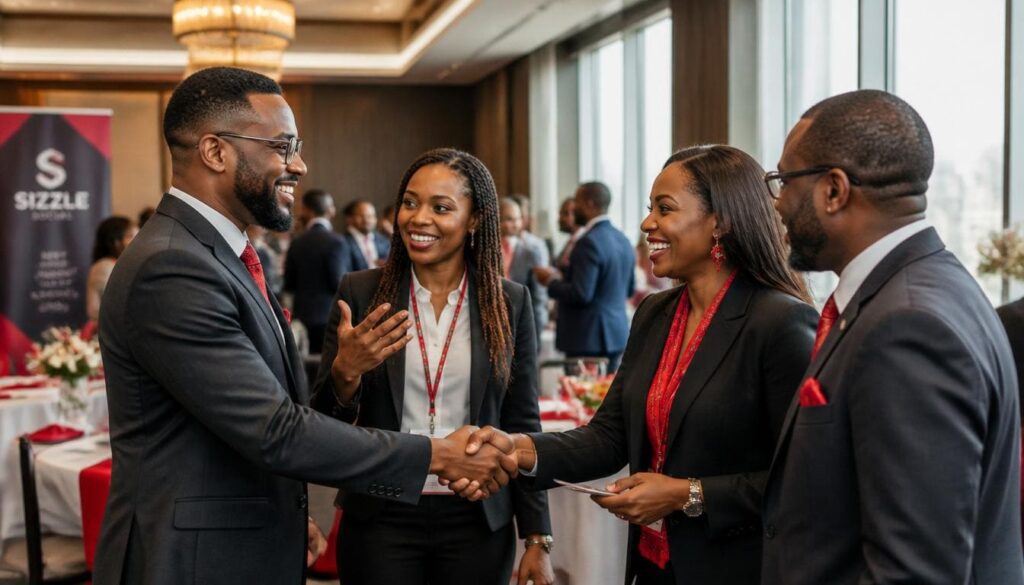 Nigerians at networking event