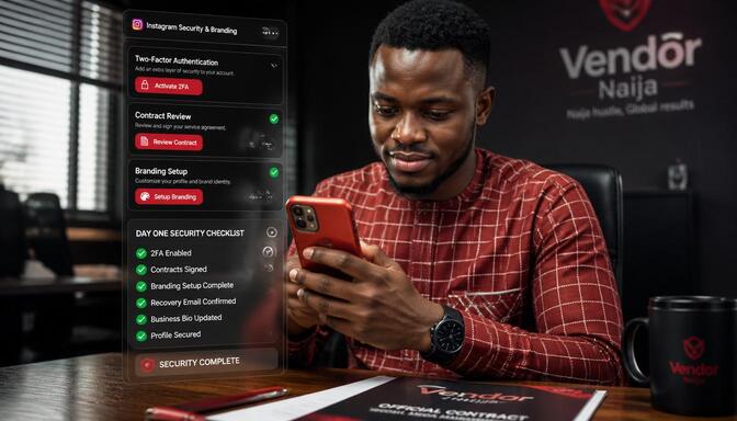 Nigerian vendor securing account