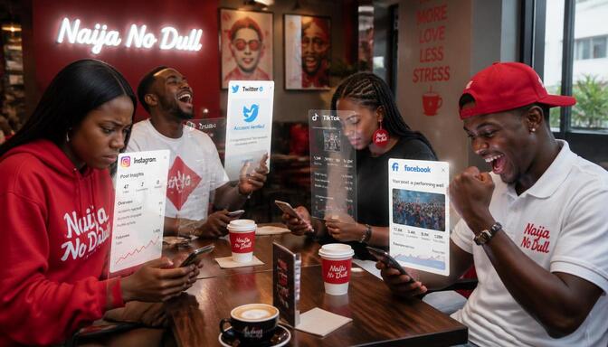 Nigerians scrolling Instagram and TikTok