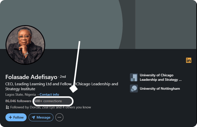 Nigerian updating LinkedIn photo and headline