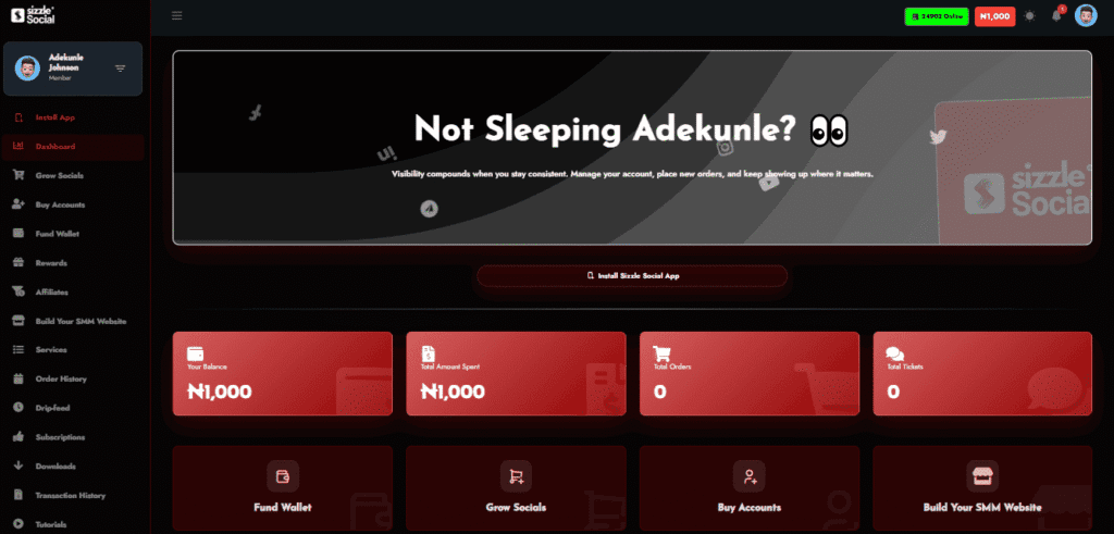 Nigerian creator using Sizzle Social safely