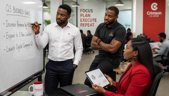 Nigerian business owners setting goals