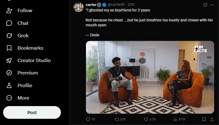 Nigerians engaging tweets with boosts