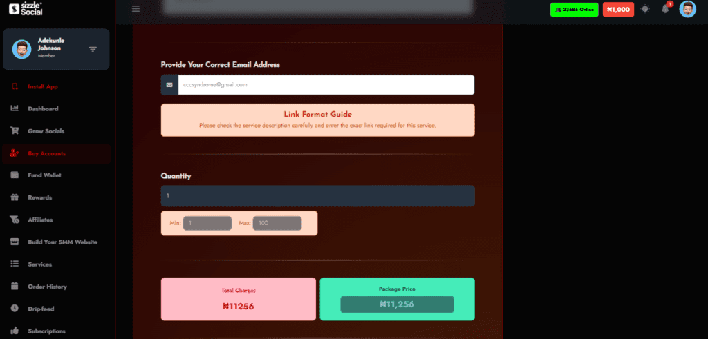 Secure checkout screenshot