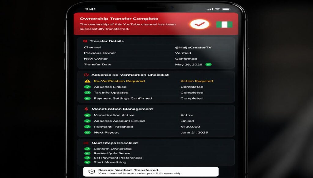 Ownership transfer