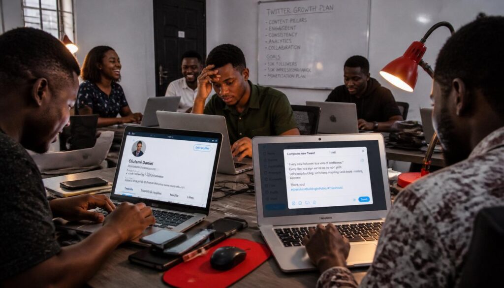 Nigerians optimizing Twitter profiles