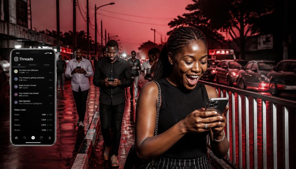 Nigerian creators using Threads platforms.