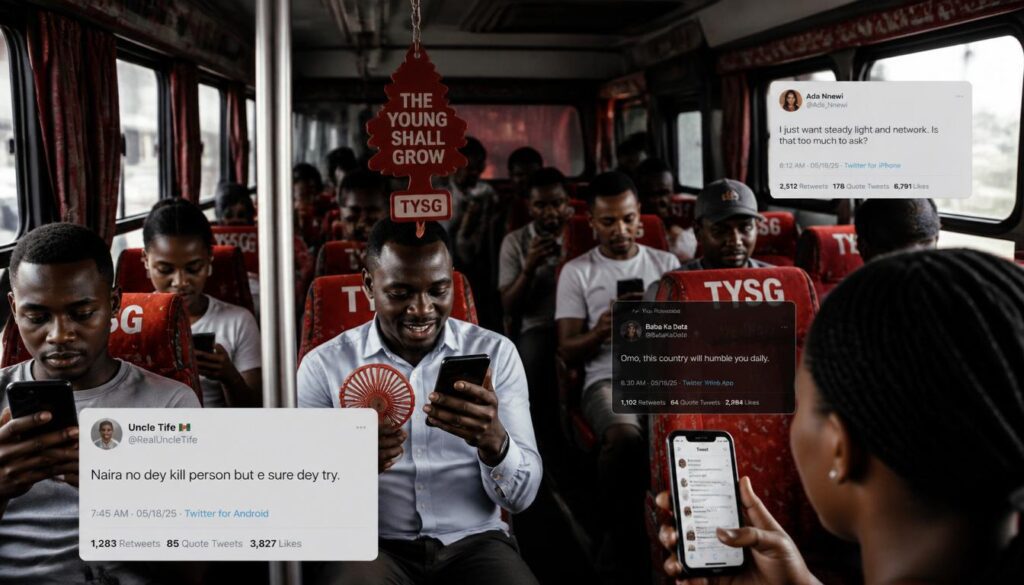 Nigerians engaging with tweets