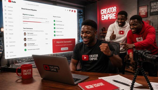 Convert YouTube personal to brand Nigeria