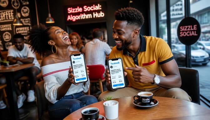 Nigerian youths applying Facebook algorithm tips