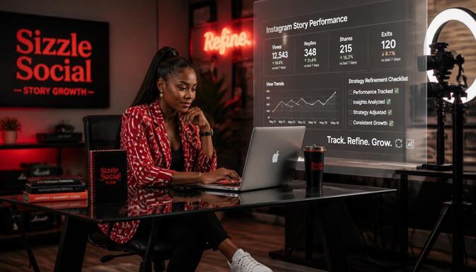 Nigerian marketer reviewing analytics