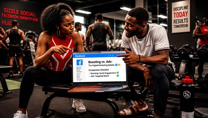 boost Facebook post in professional mode