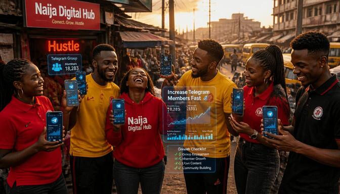 Feature image showing Naija youths on phones