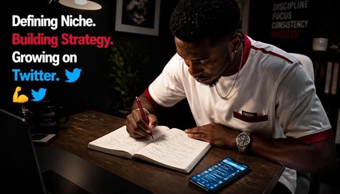 Nigerian creator planning Twitter content