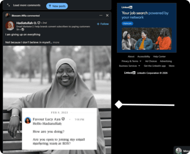 Linkedin content engagement