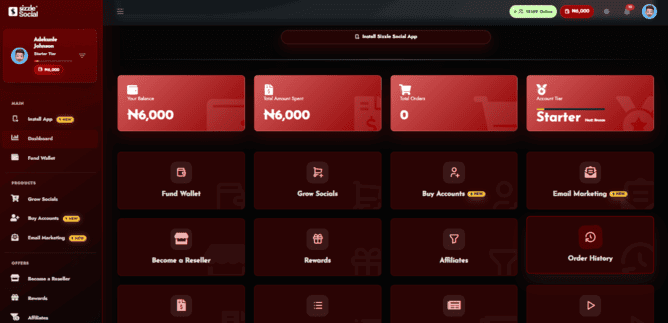 Nigerian users testing dashboards.